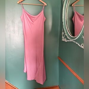 Karl Lagerfeld Paris Rose Pink Maxi Slip Dress